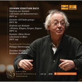 Bach : Sinfonias & Cantates / Philippe Herreweghe - Edition Staatskapelle Dresden Vol.51