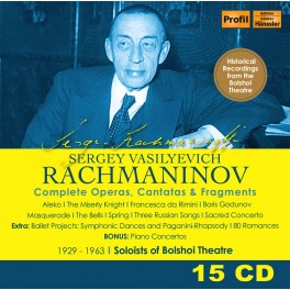 Rachmaninov : Intégrale des Opéras, Cantates & Fragments