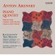 Arenski, Anton : Quintette avec piano, pièces pour piano, violon et violoncelle