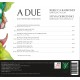 A Due - Sonate à violino e violone…