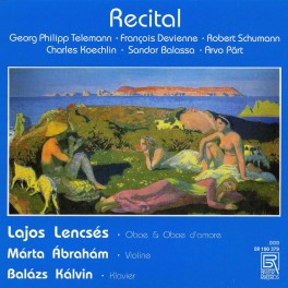 Recital, oeuvres pour hautbois, violon et piano