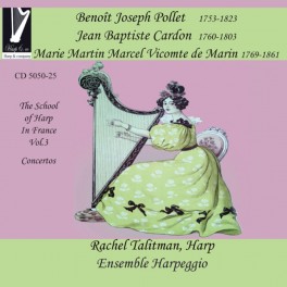 L'école de la Harpe en France Vol.3 : Oeuvres de Pollet, Cardon & Vicomte de Marin