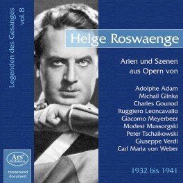 Les Chanteurs Légendaires Vol.8 / Helge Roswaenge