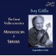 Mendelssohn - Sibelius : Concertos pour violon / Ivry Gitlis