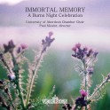Burns, Robert : Immortal Memory, Mélodies et Poèmes