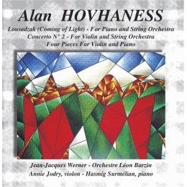 Hovhaness : Lousadzak, Concerto n°2, 4 pièces pour violon et piano