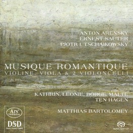 Musique Romantique pour violon, alto et 2 violoncelles