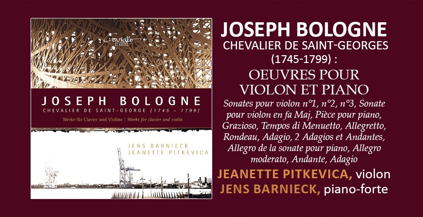Joseph Bologne - Chevalier de Saint-Georges : Oeuvres pour violon et piano
