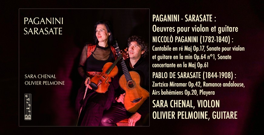 Paganini - Sarasate : Oeuvres pour violon et guitare